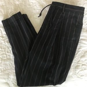 Scotch & Soda Blue Wool Pinstripe Chino Jogger